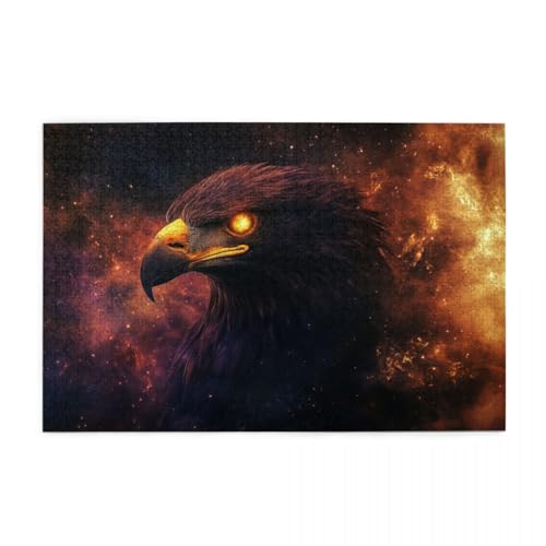 Adlerkopf am Sternenhimmel Puzzles für Erwachsene 1000 Teile für Heimdekoration, Geschenke, Familien-Puzzle, perfekt für Spieleabende Adlerkopf am Sternenhimmel Puzzles für Erwachsene 1000 Teile für Heimdekoration, Geschenke, Familien-Puzzle, perfekt für Spieleabende von POKXAEU