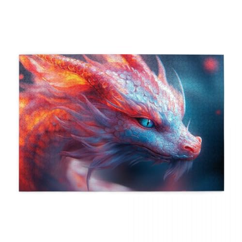 Bunter Fantasy-Orientalischer Drache Puzzle 1000 Teile, Holzpuzzles für Erwachsene und Kinder Geschenk, Impossible Puzzle, Geschicklichkeitsspiele Bunter Fantasy-Orientalischer Drache Puzzle 1000 Teile, Holzpuzzles für Erwachsene und Kinder Geschenk, Impossible Puzzle, Geschicklichkeitsspiele von POKXAEU