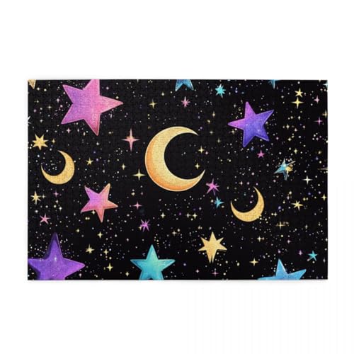 Bunter Sternenhimmel Holzpuzzles 1000 Teile perfekt für Game Nights Geschicklichkeitsspiel für die ganze Familie Raumdekoration Bunter Sternenhimmel Holzpuzzles 1000 Teile perfekt für Game Nights Geschicklichkeitsspiel für die ganze Familie Raumdekoration von POKXAEU