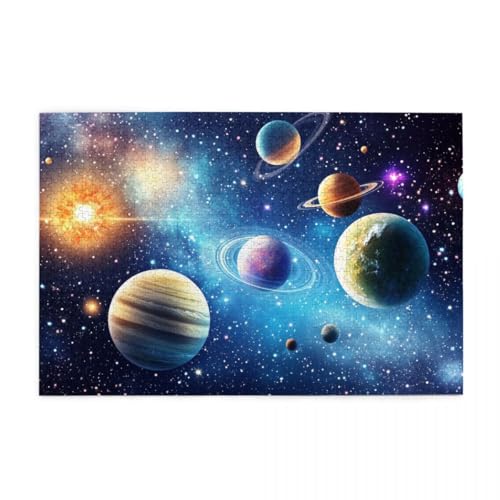 Bunter Universum-Planet Holzpuzzles 1000 Teile perfekt für Game Nights Geschicklichkeitsspiel für die ganze Familie Raumdekoration Bunter Universum-Planet Holzpuzzles 1000 Teile perfekt für Game Nights Geschicklichkeitsspiel für die ganze Familie Raumdekoration von POKXAEU