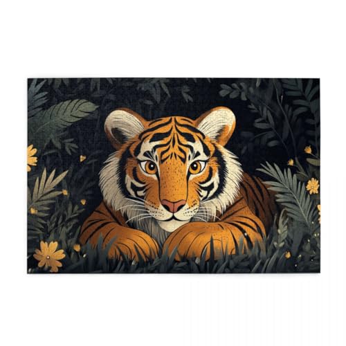 Cartoon-Dschungeltiger Puzzle 1000 Teile, Holzpuzzles für Erwachsene, Impossible Puzzle perfekt für Game Nights, Familie Und Freunde Cartoon-Dschungeltiger Puzzle 1000 Teile, Holzpuzzles für Erwachsene, Impossible Puzzle perfekt für Game Nights, Familie Und Freunde von POKXAEU