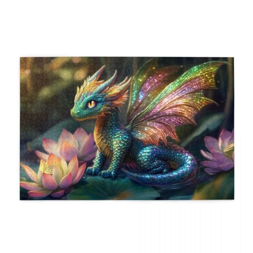 Fantasy-Drachenbaby Puzzle 1000 Teile, Holzpuzzles für Erwachsene und Kinder Geschenk, Impossible Puzzle, Geschicklichkeitsspiele Fantasy-Drachenbaby Puzzle 1000 Teile, Holzpuzzles für Erwachsene und Kinder Geschenk, Impossible Puzzle, Geschicklichkeitsspiele von POKXAEU