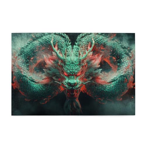 Fantasy-Orientalischer Drache Holzpuzzles 1000 Teile perfekt für Game Nights Geschicklichkeitsspiel für die ganze Familie Raumdekoration Fantasy-Orientalischer Drache Holzpuzzles 1000 Teile perfekt für Game Nights Geschicklichkeitsspiel für die ganze Familie Raumdekoration von POKXAEU