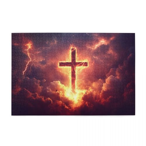 Flammen-Blitzkreuz Puzzle 1000 Teile, Holzpuzzles für Erwachsene und Kinder Geschenk, Impossible Puzzle, Geschicklichkeitsspiele Flammen-Blitzkreuz Puzzle 1000 Teile, Holzpuzzles für Erwachsene und Kinder Geschenk, Impossible Puzzle, Geschicklichkeitsspiele von POKXAEU