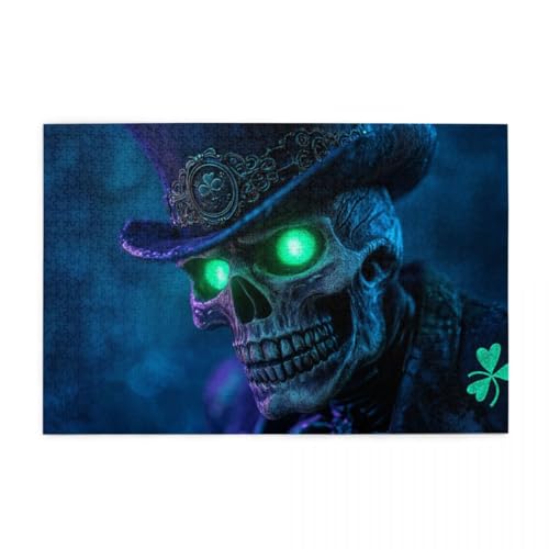 Horror-Skelett Puzzle 1000 Teile, Holzpuzzles für Erwachsene und Kinder Geschenk, Impossible Puzzle, Geschicklichkeitsspiele Horror-Skelett Puzzle 1000 Teile, Holzpuzzles für Erwachsene und Kinder Geschenk, Impossible Puzzle, Geschicklichkeitsspiele von POKXAEU