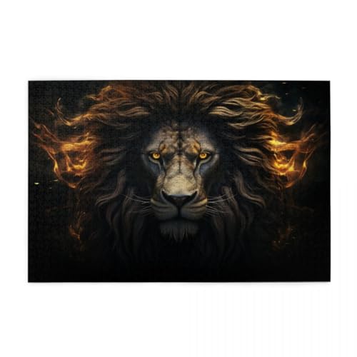 Moderne Löwenkunst Holzpuzzles 1000 Teile perfekt für Game Nights Geschicklichkeitsspiel für die ganze Familie Raumdekoration Moderne Löwenkunst Holzpuzzles 1000 Teile perfekt für Game Nights Geschicklichkeitsspiel für die ganze Familie Raumdekoration von POKXAEU