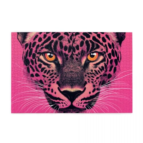 Moderner Leoparden-Tier Wooden Puzzle 1000 Teile, Impossible Puzzle für Erwachsene Geschenk für Erwachsene Familie und Freunde Moderner Leoparden-Tier Wooden Puzzle 1000 Teile, Impossible Puzzle für Erwachsene Geschenk für Erwachsene Familie und Freunde von POKXAEU