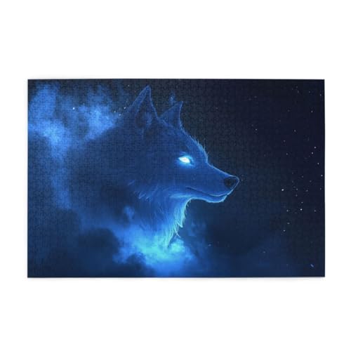 Night Fantasy Cloud Wolf Holzpuzzles 1000 Teile perfekt für Game Nights Geschicklichkeitsspiel für die ganze Familie Raumdekoration Night Fantasy Cloud Wolf Holzpuzzles 1000 Teile perfekt für Game Nights Geschicklichkeitsspiel für die ganze Familie Raumdekoration von POKXAEU