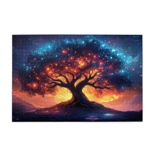 Puzzle 1000 Teile Fantastischer Baum des Lebens 70 x 50 cm Erwachsene Kinder Puzzle Holz Klassisch 1000 Teile Einzigartige Wohnkultur von POKXAEU