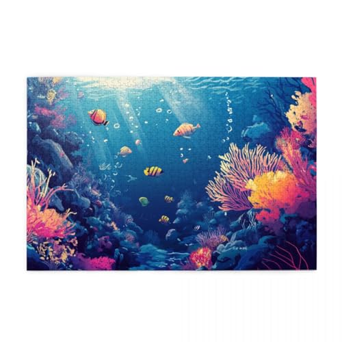 Puzzle 1000 Teile Fisch Koralle Unterwasser70 x 50 cm Erwachsene Kinder Puzzle Holz Klassisch 1000 Teile Einzigartige Wohnkultur Puzzle 1000 Teile Fisch Koralle Unterwasser70 x 50 cm Erwachsene Kinder Puzzle Holz Klassisch 1000 Teile Einzigartige Wohnkultur von POKXAEU