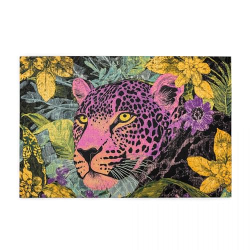 Regenwald-Leopard-Ölgemälde Holzpuzzles 1000 Teile perfekt für Game Nights Geschicklichkeitsspiel für die ganze Familie Raumdekoration Regenwald-Leopard-Ölgemälde Holzpuzzles 1000 Teile perfekt für Game Nights Geschicklichkeitsspiel für die ganze Familie Raumdekoration von POKXAEU