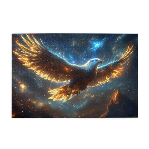 Sternenhimmel-Flammen-Adler Holzpuzzles 1000 Teile perfekt für Game Nights Geschicklichkeitsspiel für die ganze Familie Raumdekoration Sternenhimmel-Flammen-Adler Holzpuzzles 1000 Teile perfekt für Game Nights Geschicklichkeitsspiel für die ganze Familie Raumdekoration von POKXAEU