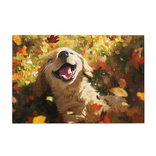 Süßer, glücklicher Welpe Puzzle 1000 Teile, Holzpuzzles für Erwachsene und Kinder Geschenk, Impossible Puzzle, Geschicklichkeitsspiele Süßer, glücklicher Welpe Puzzle 1000 Teile, Holzpuzzles für Erwachsene und Kinder Geschenk, Impossible Puzzle, Geschicklichkeitsspiele von POKXAEU