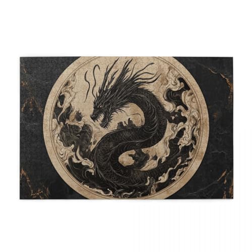 Vollmond-Tintendrache Holzpuzzles 1000 Teile perfekt für Game Nights Geschicklichkeitsspiel für die ganze Familie Raumdekoration Vollmond-Tintendrache Holzpuzzles 1000 Teile perfekt für Game Nights Geschicklichkeitsspiel für die ganze Familie Raumdekoration von POKXAEU