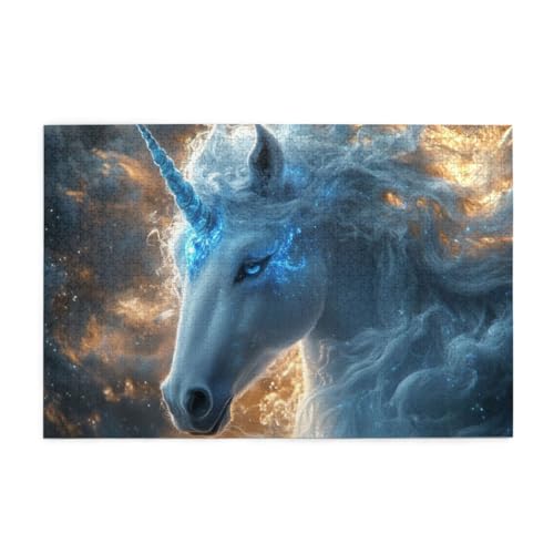Wunderschönes Einhorn Holzpuzzles 1000 Teile perfekt für Game Nights Geschicklichkeitsspiel für die ganze Familie Raumdekoration Wunderschönes Einhorn Holzpuzzles 1000 Teile perfekt für Game Nights Geschicklichkeitsspiel für die ganze Familie Raumdekoration von POKXAEU