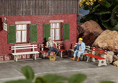 POLA PO 333221 4 Parkbänke Modellbausatz, Zubehör, Mehrfarbig, Medium POLA PO 333221 4 Parkbänke Modellbausatz, Zubehör, Mehrfarbig, Medium von POLA
