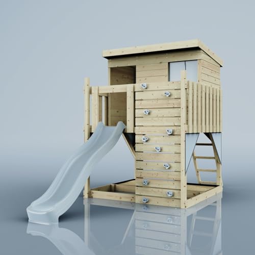 PolarPlay Stelzenhaus Polarstern aus Holz in Blau von POLAR PLAY
