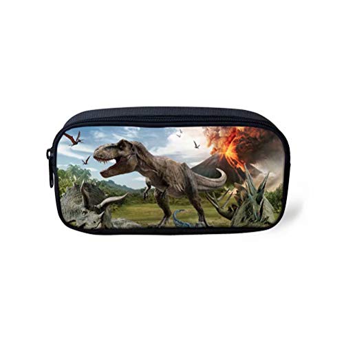 POLERO Federmäppchen Dinosaurier Mäppchen Tyrannosaurus Rex Pterodaktylus Triceratops Schlamperbox Schlamperetui Pencil Case mit großer Kapazität POLERO Federmäppchen Dinosaurier Mäppchen Tyrannosaurus Rex Pterodaktylus Triceratops Schlamperbox Schlamperetui Pencil Case mit großer Kapazität von POLERO