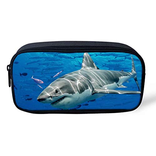 POLERO Federtasche Junge gefüllt Large Capacity Federmäppchen Hai Mäppchen Ozean Meereslebewesen Stil POLERO Federtasche Junge gefüllt Large Capacity Federmäppchen Hai Mäppchen Ozean Meereslebewesen Stil von POLERO