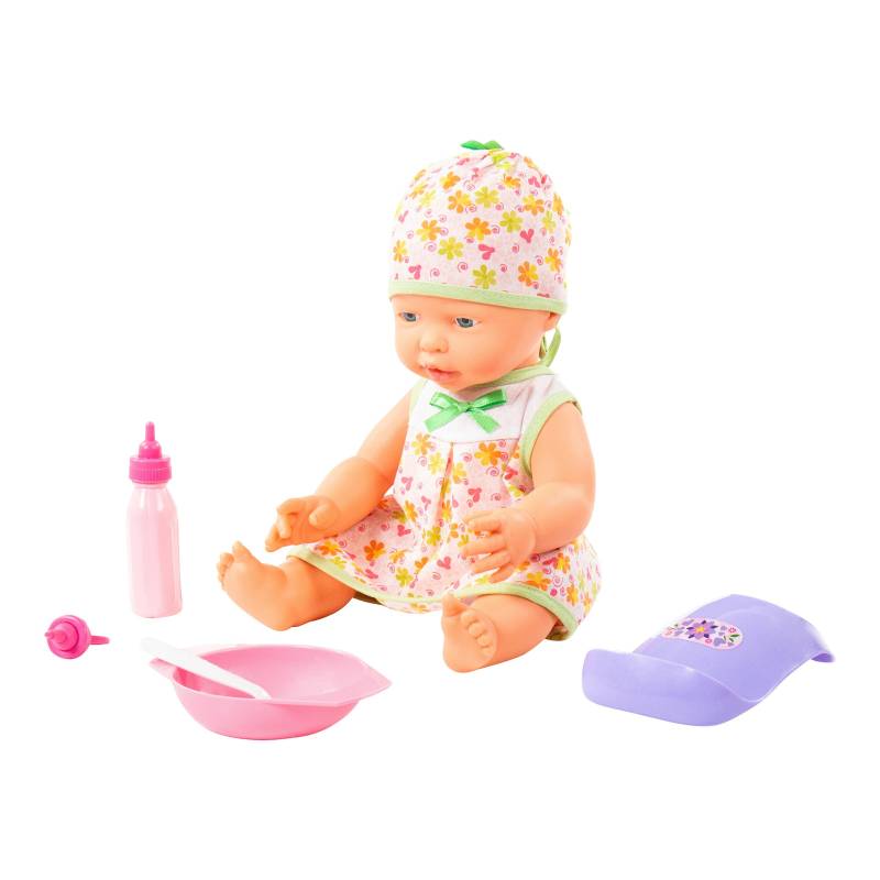 Polesie Puppe Fröhliches Baby 35cm mit Schnuller & Fütterset Polesie Puppe Fröhliches Baby 35cm mit Schnuller & Fütterset von POLESIE