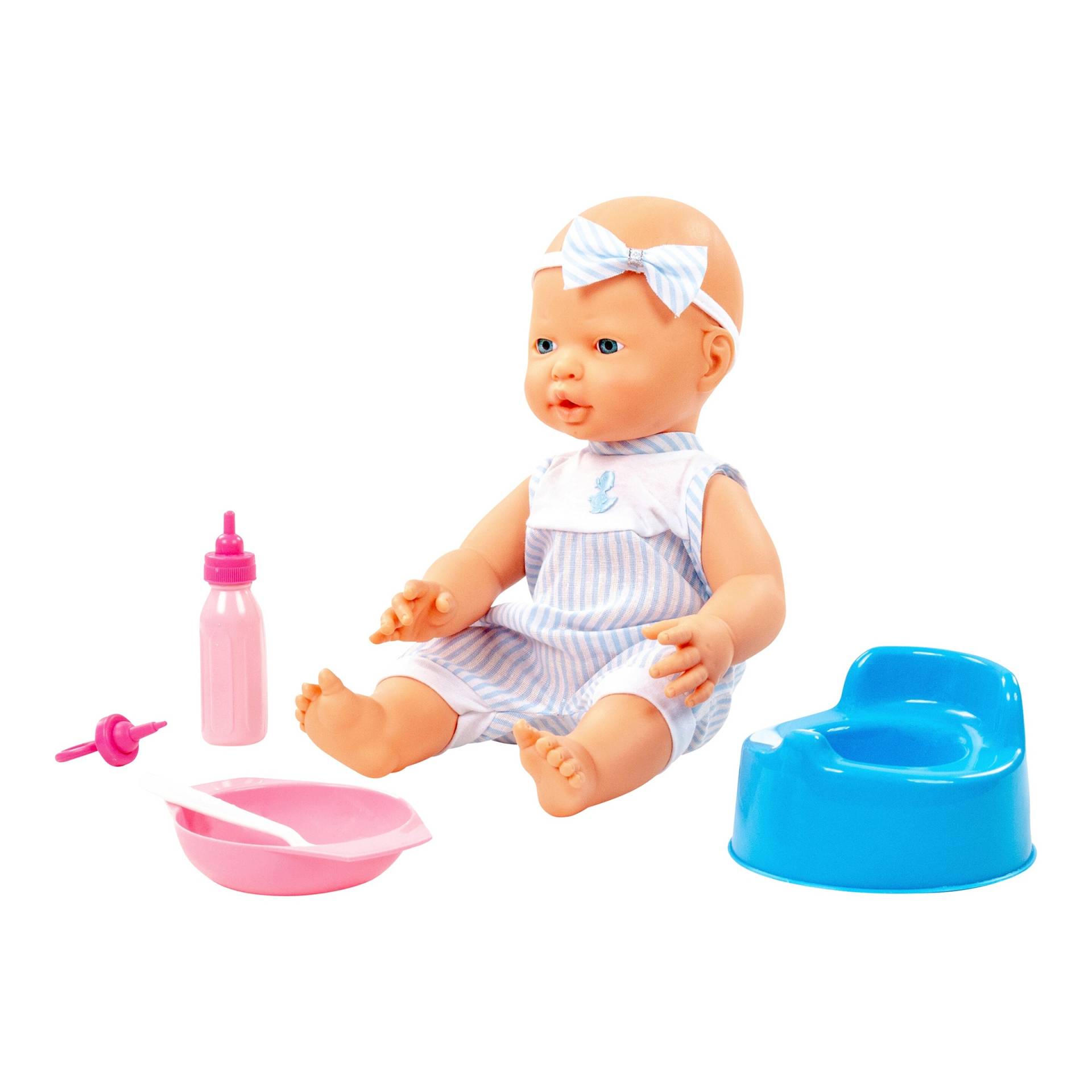 Polesie Puppe Fröhliches Baby 35cm mit Schnuller & Zubehör Polesie Puppe Fröhliches Baby 35cm mit Schnuller & Zubehör von POLESIE