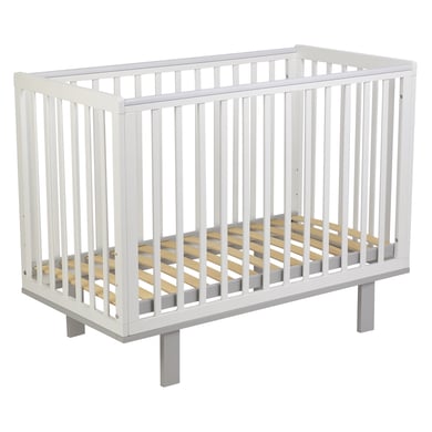 Polini Kids Babybett simple weiss grau von Polini