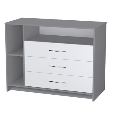 Polini Kids Kommode Simple 2110 grau weiss von Polini