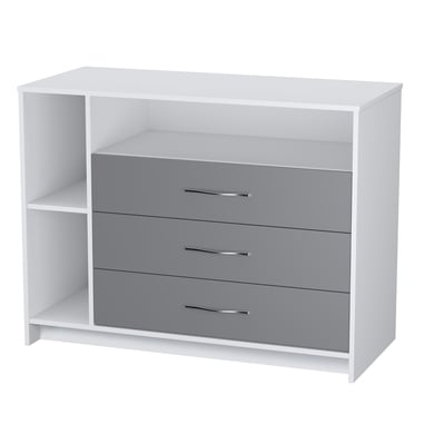 Polini Kids Kommode Simple 2110 weiss grau Polini Kids Kommode Simple 2110 weiss grau von Polini
