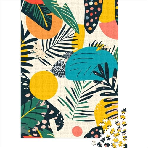 1000 Stück Blumen-Papierpuzzle für Erwachsene, pädagogisches Spiel, Herausforderungsspielzeug, 1000 Teile (38 x 26 cm) von POLIUAWS