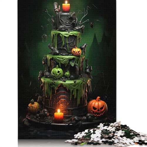 1000 Stück Halloween Castle Papierpuzzle für Erwachsene und Jugendliche ab 12 Jahren, 1000 Teile (38 x 26 cm). von POLIUAWS