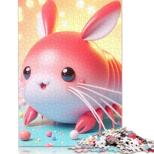 1000 Stück niedliches Hummer-Puzzle, Papier-Puzzles für Erwachsene und Jugendliche, Familienspiel, Weihnachtsgeschenke, 1000 Teile (38 x 26 cm) von POLIUAWS