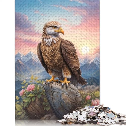 1000 Teile Adlerkönig des Berges Puzzle Puzzle für Erwachsene Schwierigkeitsgrad Puzzle Lernspiel Spielzeug 1000 Stück (75x50cm) von POLIUAWS