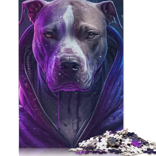 1000 Teile Art Beagle Hip Hop Puzzle für Erwachsene, Halloween-Geschenk, Lernspielzeug, 1000 Teile (38 x 26 cm) von POLIUAWS