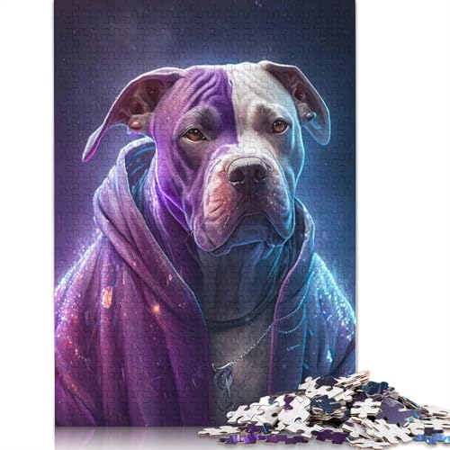 1000 Teile Art Beagle Puzzle im Hip-Hop-Stil für Erwachsene, Papierpuzzle, Halloween-Geschenke, Puzzles für Erwachsene, Lernspiel, Herausforderung Spielzeug (38 x 26 cm) von POLIUAWS