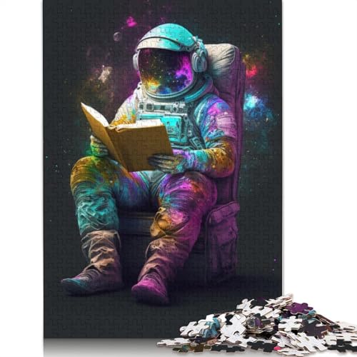 1000 Teile Astronaut Puzzle Weihnachtsgeschenke Papierpuzzle für Teenager Lustige Puzzle 1000 Teile (38x26cm) von POLIUAWS