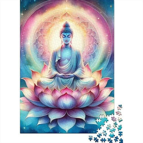 1000 Teile Buddha Statue Puzzle Erwachsene Teenager Holzpuzzle Papier Puzzle Erwachsene Puzzle 1000 Teile (38x26cm) von POLIUAWS