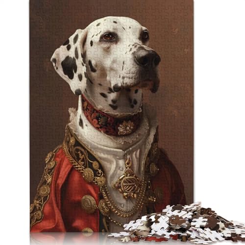 1000 Teile Dalmatiner Hund Tier Haustier Puzzle Schwierigkeitsgrad Puzzle Lernspiele Spielzeug 1000 Stück (38x26cm) von POLIUAWS