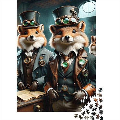 1000 Teile Fuchs Puzzle für Erwachsene und Jugendliche, Holzpuzzle für Erwachsene und Jugendliche ab 12 Jahren, 1000 Teile (75x50cm) von POLIUAWS