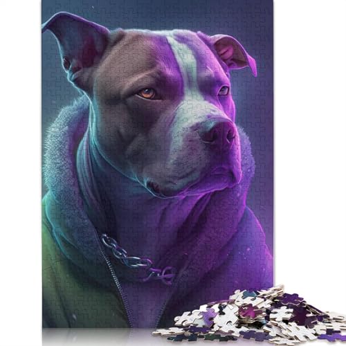 1000 Teile Hip Hop Beagle Puzzle für Erwachsene und Jugendliche, Holzpuzzle, Lernspiel, Herausforderung, Spielzeug, Geburtstagsgeschenke, 1000 Teile (75x50cm) von POLIUAWS