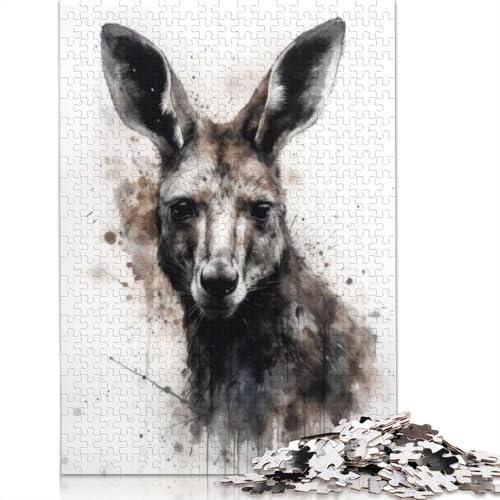 1000 Teile Känguru-Schönheits-Puzzle, Schwierigkeitsgrad, Puzzle, Lernspiele, Spielzeug, 1000 Teile (38 x 26 cm) von POLIUAWS