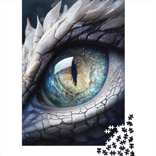 1000 Teile Magisches Drachenauge Puzzle für Erwachsene, Halloween-Geschenk, Lernspielzeug, 1000 Teile (38 x 26 cm) von POLIUAWS