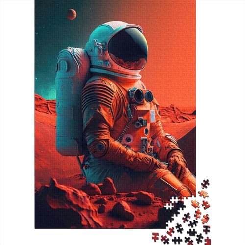 1000 Teile Mars Astronaut Erwachsene Puzzle Halloween Geschenk Puzzle Lernspiel Herausforderung Spielzeug 1000 Teile (75x50cm) von POLIUAWS