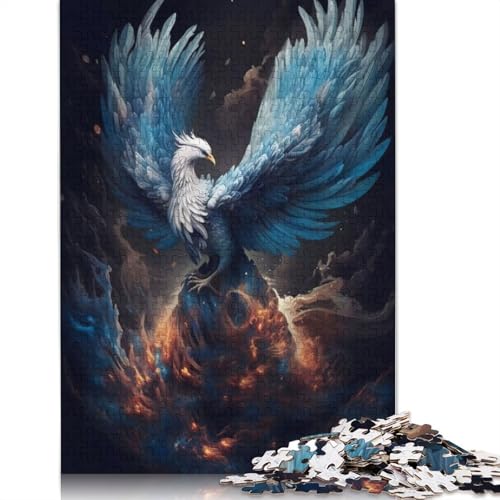 1000 Teile Mystischer Phönix-Vogel-Puzzle, Schwierigkeitsgrad Puzzle, Lernspiel, Spielzeug, 1000 Teile (75 x 50 cm) von POLIUAWS