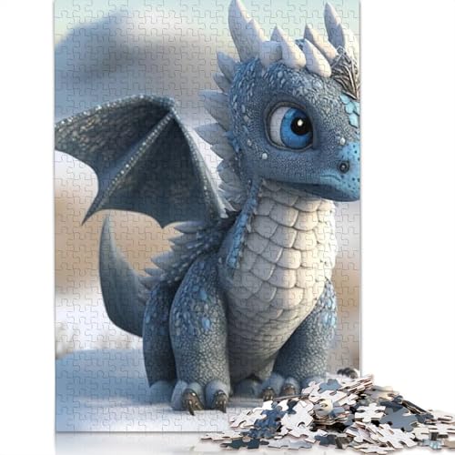 1000 Teile Niedliche Drachen Puzzle für Erwachsene und Jugendliche ab 12 Jahren, Geschenke für Heiligabend, 1000 Teile (75x50cm) von POLIUAWS