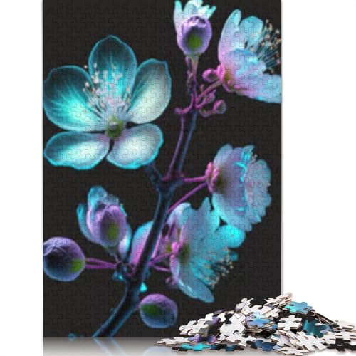1000 Teile Pflaumenblüten Puzzle für Erwachsene Jugendliche Lernspielzeug für Papier Lernspielzeug 1000 Teile (38x26cm) von POLIUAWS