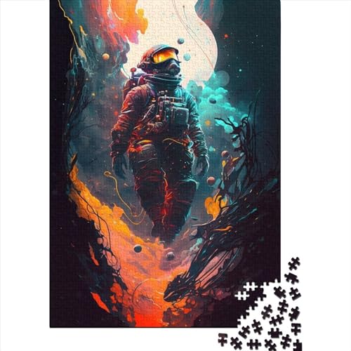 1000 Teile Puzzle Abstrakter Weltraum für Erwachsene, Halloween-Geschenk, Holzpuzzle für Erwachsene, 1000 Teile (75x50cm) von POLIUAWS