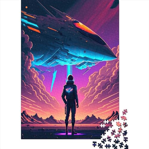 1000 Teile Puzzle Ankunft der Schiffe für Erwachsene und Jugendliche, Holzpuzzle, Lernspiel, Herausforderung, Spielzeug, Geburtstagsgeschenke, 1000 Teile (75x50cm) von POLIUAWS