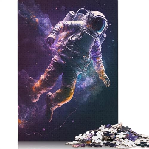 1000 Teile Puzzle Galaktische Astronauten für Erwachsene, Halloween-Geschenk, Lernspielzeug, 1000 Teile (75x50cm) von POLIUAWS