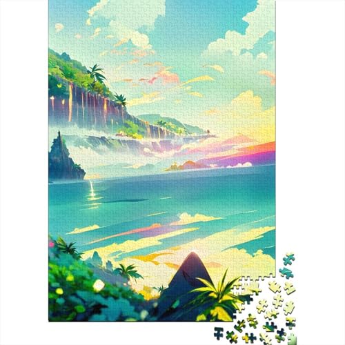 1000 Teile Puzzle "Mattinata" für Erwachsene und Jugendliche, Lernspielzeug aus Holz zum Lernen, 1000 Teile (75 x 50 cm) von POLIUAWS