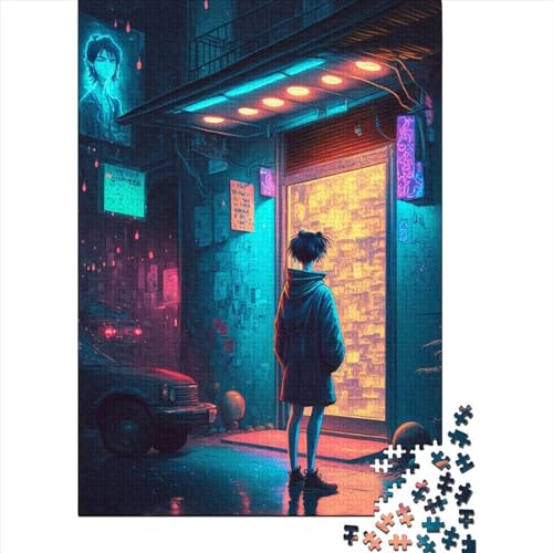 1000 Teile Puzzle Neon Store1 für Erwachsene Papierpuzzle Halloween-Geschenke Erwachsenenpuzzle Lernspiel Herausforderung Spielzeug 1000 Teile (38x26cm) von POLIUAWS